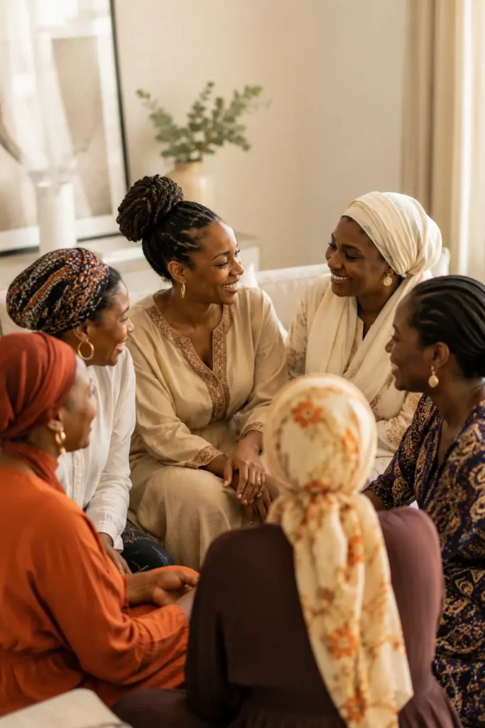 group of African women